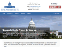 Tablet Screenshot of capitolprocess.com